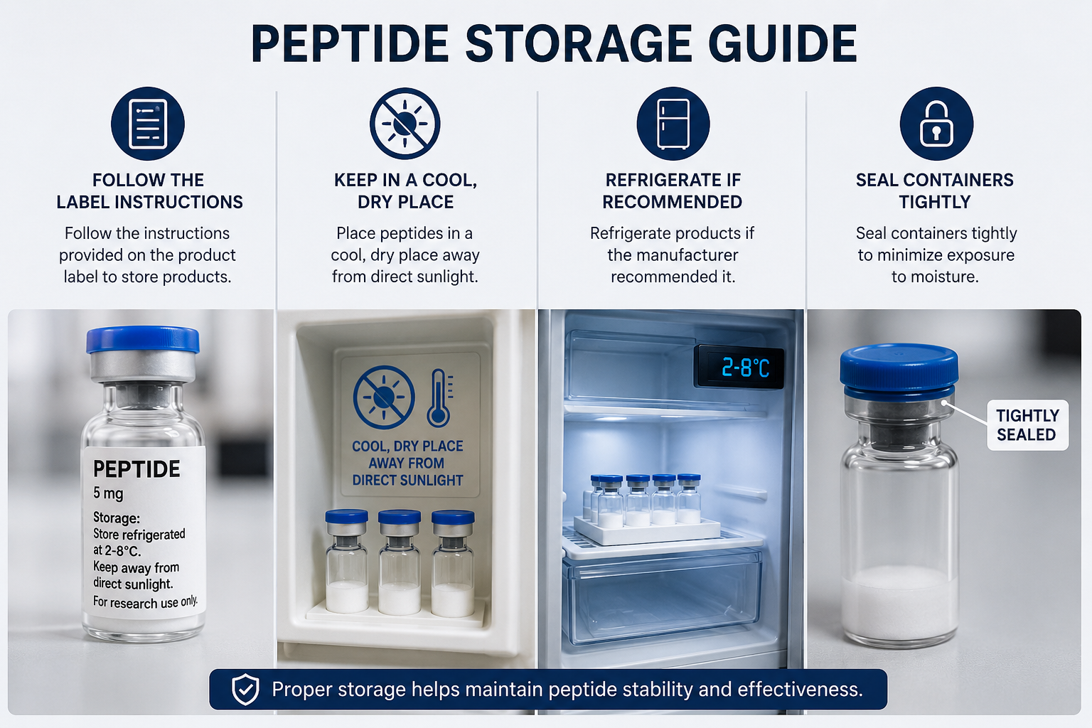 peptides storage